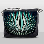 Retro Illusion Canvas Night Messenger Bag Front