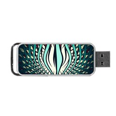 Retro Illusion Canvas Night Portable Usb Flash (two Sides) by Pakrebo