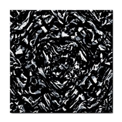 Dark Abstract Print Tile Coasters by dflcprintsclothing