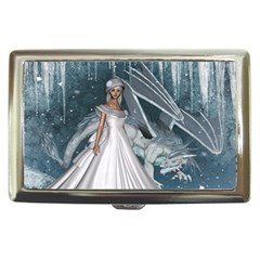 Wonderful Girl With Ice Dragon Cigarette Money Case by FantasyWorld7