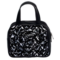 Dark Abstract Print Classic Handbag (two Sides) by dflcprintsclothing