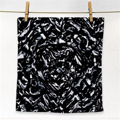 Dark Abstract Print Face Towel by dflcprintsclothing