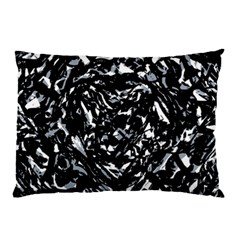 Dark Abstract Print Pillow Case by dflcprintsclothing