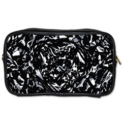 Dark Abstract Print Toiletries Bag (one Side) by dflcprintsclothing