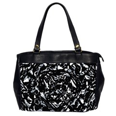 Dark Abstract Print Oversize Office Handbag (2 Sides) by dflcprintsclothing