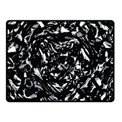 Dark Abstract Print Fleece Blanket (small)