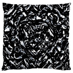 Dark Abstract Print Large Cushion Case (one Side) by dflcprintsclothing