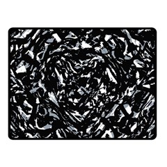 Dark Abstract Print Double Sided Fleece Blanket (small)  by dflcprintsclothing