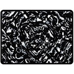 Dark Abstract Print Double Sided Fleece Blanket (Large)  80 x60  Blanket Front