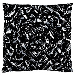 Dark Abstract Print Standard Flano Cushion Case (one Side)