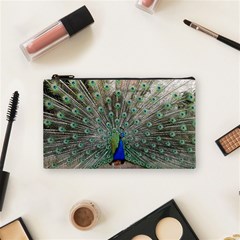 Peacock Bird Animal Feather Cosmetic Bag (small) by Pakrebo