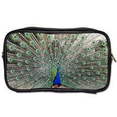 Peacock Bird Animal Feather Toiletries Bag (one Side) by Pakrebo