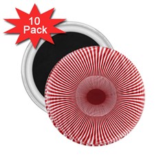 Fractals Abstract Pattern Flower 2 25  Magnets (10 Pack)  by Pakrebo