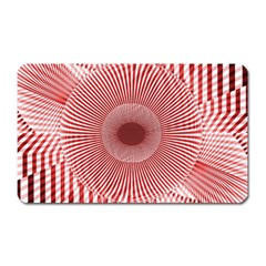 Fractals Abstract Pattern Flower Magnet (rectangular)