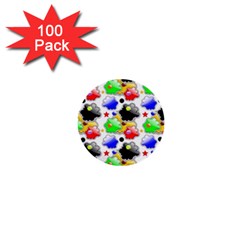 Pattern Background Wallpaper Design 1  Mini Buttons (100 Pack)  by Pakrebo