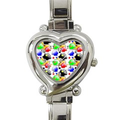 Pattern Background Wallpaper Design Heart Italian Charm Watch by Pakrebo