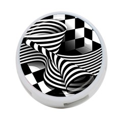 Op Art Black White Drawing 4-port Usb Hub (one Side) by Pakrebo