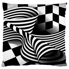 Op Art Black White Drawing Standard Flano Cushion Case (one Side) by Pakrebo