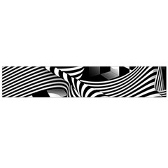 Op Art Black White Drawing Large Flano Scarf  by Pakrebo