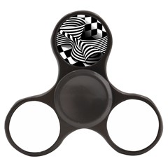 Op Art Black White Drawing Finger Spinner