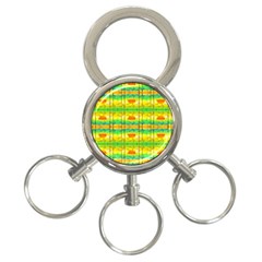 Birds Beach Sun Abstract Pattern 3-ring Key Chains by Pakrebo