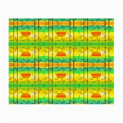 Birds Beach Sun Abstract Pattern Small Glasses Cloth by Pakrebo