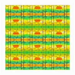 Birds Beach Sun Abstract Pattern Medium Glasses Cloth by Pakrebo