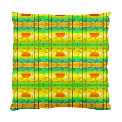 Birds Beach Sun Abstract Pattern Standard Cushion Case (two Sides) by Pakrebo