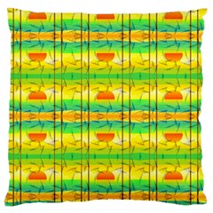 Birds Beach Sun Abstract Pattern Standard Flano Cushion Case (two Sides) by Pakrebo