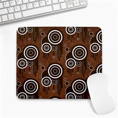 Abstract Background Brown Swirls Large Mousepads by Pakrebo