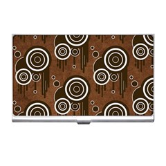 Abstract Background Brown Swirls Business Card Holder by Pakrebo