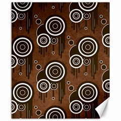 Abstract Background Brown Swirls Canvas 8  X 10  by Pakrebo