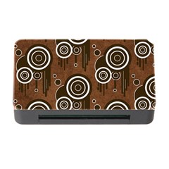 Abstract Background Brown Swirls Memory Card Reader With Cf by Pakrebo