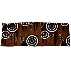 Abstract Background Brown Swirls Body Pillow Case Dakimakura (two Sides) by Pakrebo