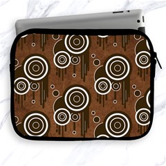 Abstract Background Brown Swirls Apple Ipad 2/3/4 Zipper Cases by Pakrebo