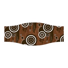 Abstract Background Brown Swirls Stretchable Headband by Pakrebo