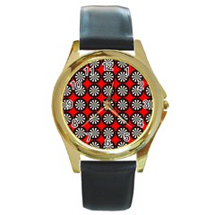 Darts Dart Board Board Target Game Round Gold Metal Watch by Pakrebo