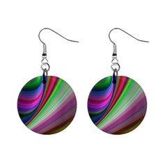 Illusion Background Blend Mini Button Earrings by Pakrebo