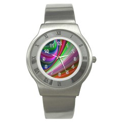 Illusion Background Blend Stainless Steel Watch by Pakrebo