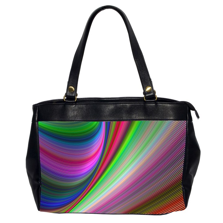 Illusion Background Blend Oversize Office Handbag (2 Sides)