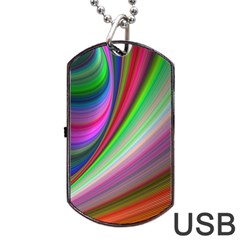 Illusion Background Blend Dog Tag Usb Flash (two Sides) by Pakrebo