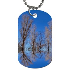 Background Mirror Reflection Dog Tag (one Side) by Pakrebo