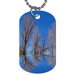 Background Mirror Reflection Dog Tag (Two Sides) Front