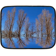 Background Mirror Reflection Double Sided Fleece Blanket (mini) 