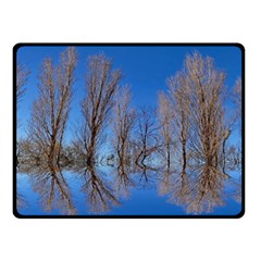 Background Mirror Reflection Double Sided Fleece Blanket (small)  by Pakrebo