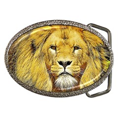 Lion Lioness Wildlife Hunter Belt Buckles by Pakrebo