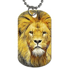 Lion Lioness Wildlife Hunter Dog Tag (two Sides) by Pakrebo