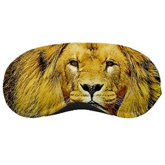 Lion Lioness Wildlife Hunter Sleeping Masks by Pakrebo