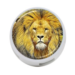 Lion Lioness Wildlife Hunter 4-port Usb Hub (two Sides) by Pakrebo