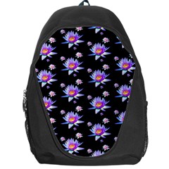 Flowers Pattern Background Lilac Backpack Bag by Pakrebo